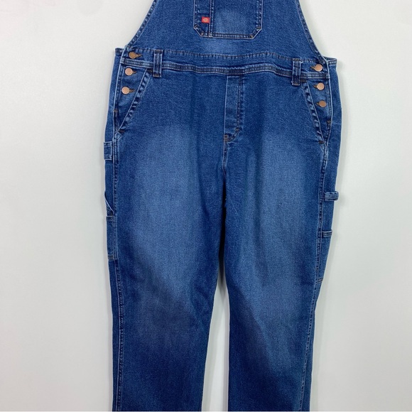 Dickies Overalls Womens 2XL Blue Relaxed Straight Workwear Bibs Adjustable - Picture 8 of 16